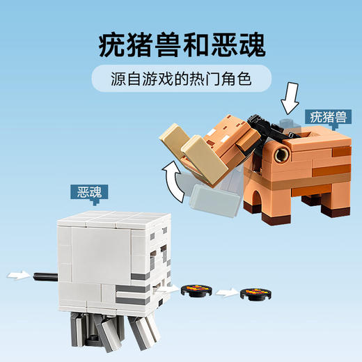 乐高积木L21255乐高我的世界系列下界传送门伏击 商品图4