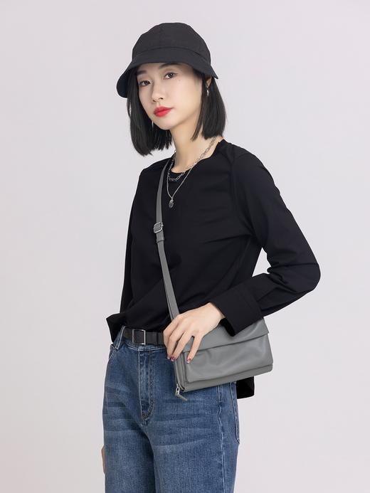 XIAOYU|圆领弧摆长袖T243SY217 商品图3