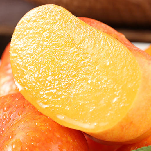 【陕西彩虹油蟠桃】香甜浓郁 饱满多汁 果肉金黄 4斤装 商品图4