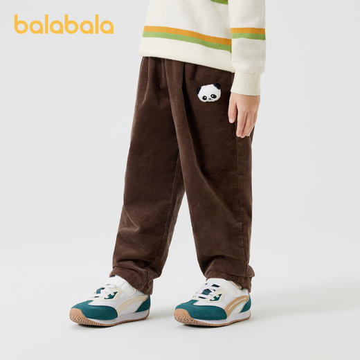 巴拉巴拉男童裤子儿童灯芯裤宝宝童装秋装小童女童长裤休闲裤 商品图0