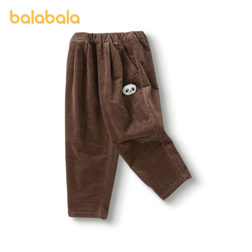 巴拉巴拉男童裤子儿童灯芯裤宝宝童装秋装小童女童长裤休闲裤 商品图4