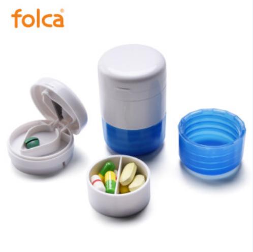 folca福卡 cyq001磨药切药二合一 便携式切药器磨药器 儿童药片分隔碾药器分药盒研药粉碎器 商品图0