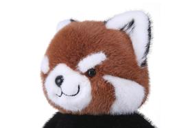 这只正义小熊猫毛绒玩偶，太可爱了！