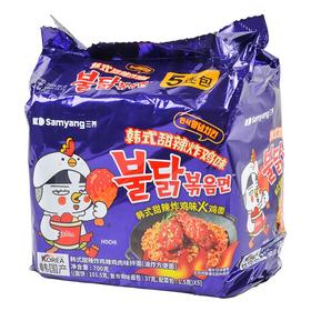 三养韩式甜辣炸鸡辣鸡肉味拌面700g