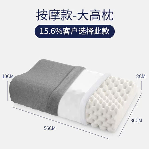 佳奥JAGO 波浪颗粒乳胶枕 泰国进口天然乳胶 气味清新 随意扭捏不变形枕头 男女老幼适宜居家枕 商品图3
