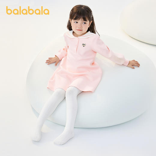 巴拉巴拉儿童连裤袜棉秋季新款女童打底袜基础百搭袜子学生舞蹈袜 商品图0