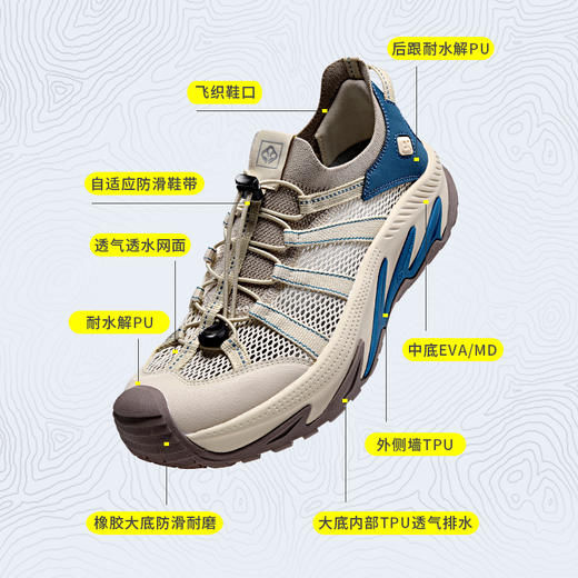 【269秒杀！】萨拉曼山野系列透气夏季全地形徒步鞋溯溪鞋SLM97100 商品图2