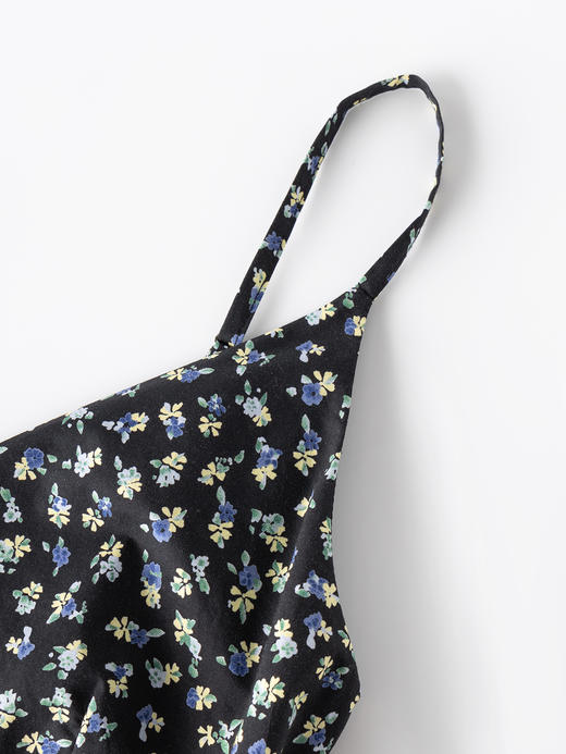 COCO ZONE "玫瑰吊带裙“夏季碎花V领吊带连衣裙显瘦A字裙CC1C1554 商品图5