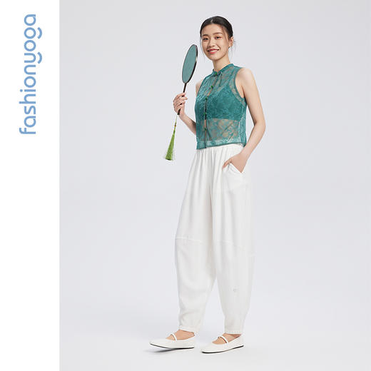 凡圣瑜伽新中式蕾丝马甲 F14229 商品图12