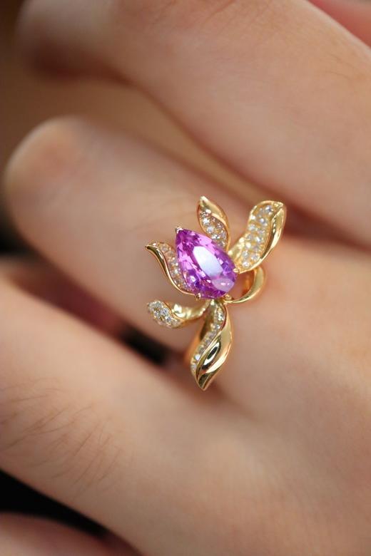 1.15ct 蓝宝石戒指 商品图4