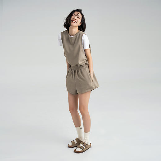 【液氮棉】慵懒宽松连体裤 后背镂空按扣 方便穿脱 腰部加宽松紧 裤子带内衬 商品图5