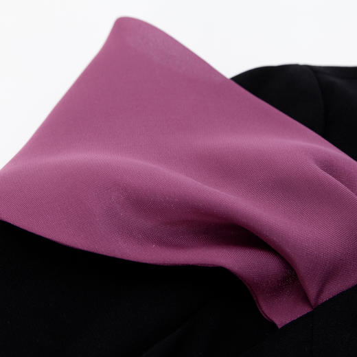 PF820斯尔丽流苏感钻链撞色肩部公主感小礼服2024春夏新款连衣裙 商品图5