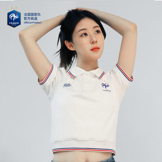 【官方正版】法国国家队 | 白色运动POLO衫女生夏季短袖欧洲杯穿搭 商品图2