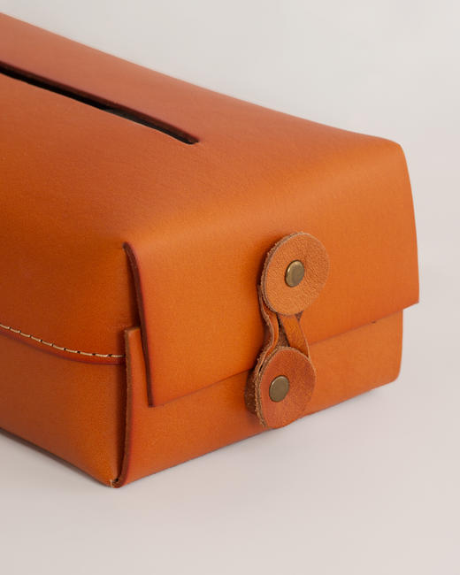 伽罗 JALO 牛皮抽纸盒 商品图4