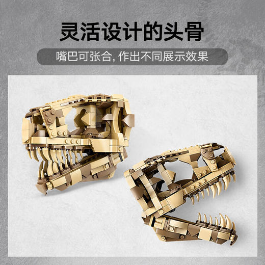 乐高积木L76964乐高侏罗纪系列恐龙化石：霸王龙头骨 商品图2