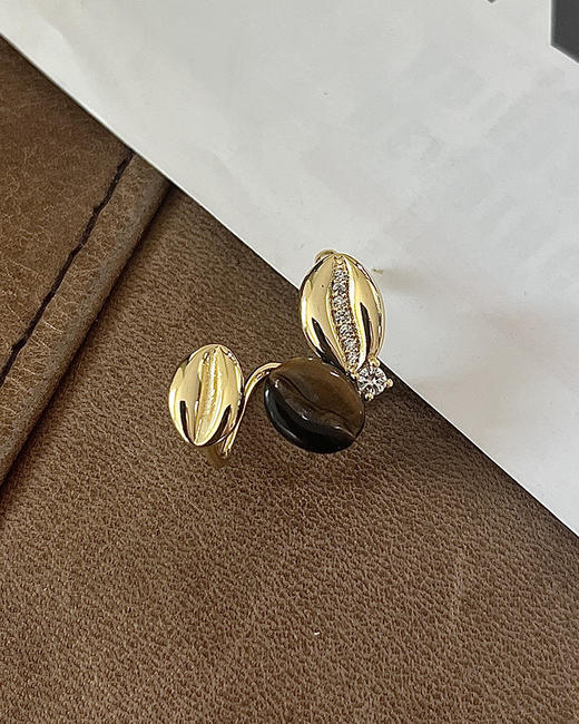 现货 THS 6.29-无 hefang家 咖啡豆 独特造型耳夹 单只耳夹 CU1203 商品图5