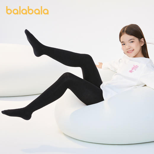 巴拉巴拉儿童连裤袜棉秋季新款女童打底袜基础百搭袜子学生舞蹈袜 商品图1