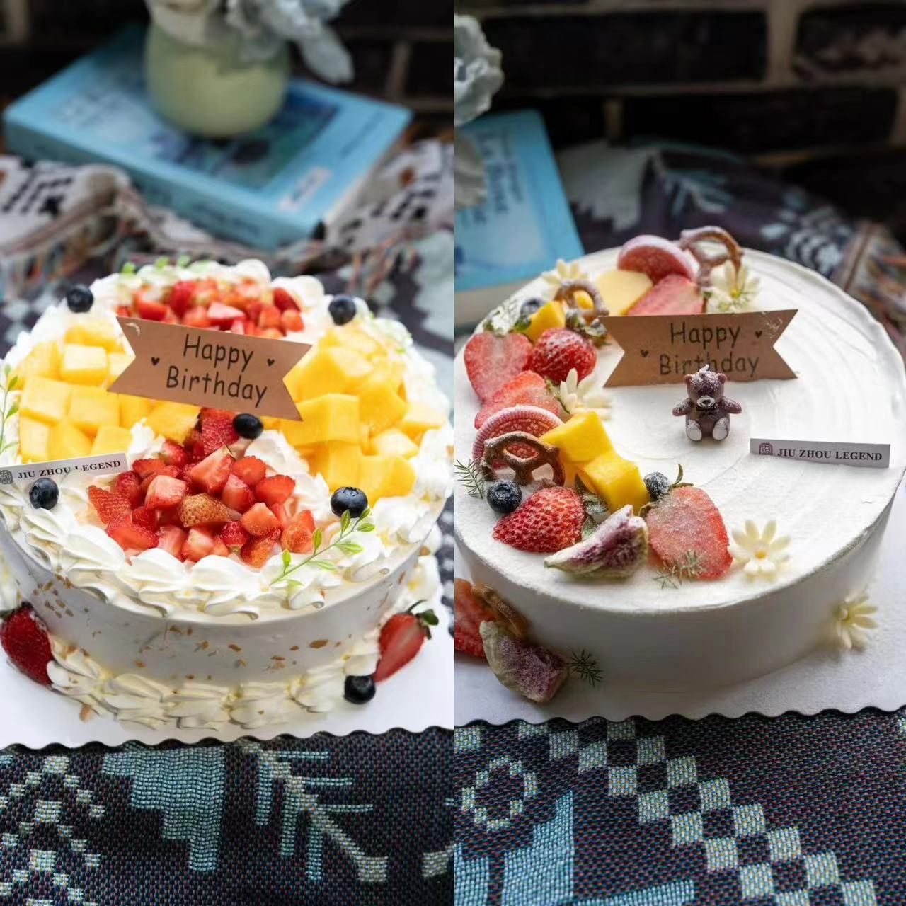 8寸乳脂+芒果夹心蛋糕5选1（梦幻水果/梦幻草莓/春夏小甜/粉粉女神/我就是女神）