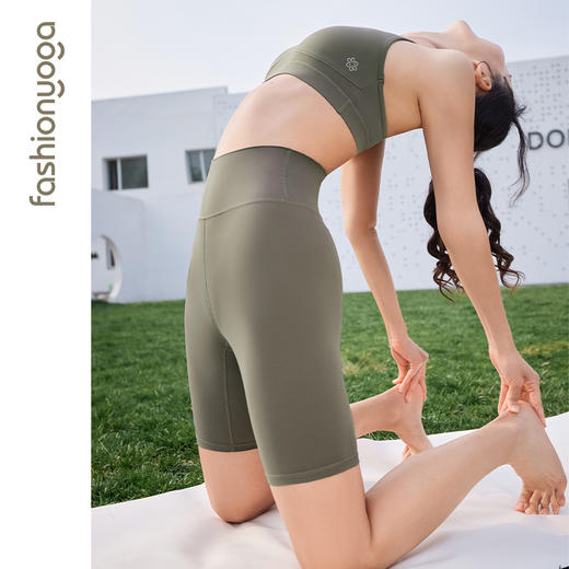 凡圣瑜伽基础薄裸感五分裤 FC14513 商品图7