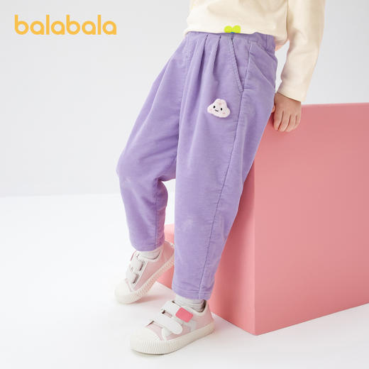 巴拉巴拉男童裤子儿童灯芯裤宝宝童装秋装小童女童长裤休闲裤 商品图1