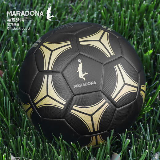 MARADONA马拉多纳官方商品丨黑金印签纪念款足球5号球足球迷周边 商品图4