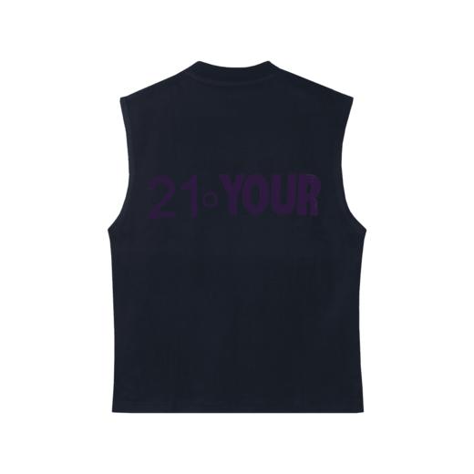 T1293时尚新款字母印花男士背心百搭运动休闲潮流无袖宽松上衣 商品图2