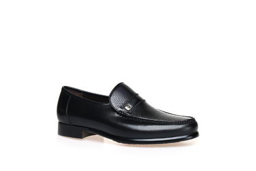 豪麟名鞋都彭牛袋鼠皮革+鹿皮革男鞋商务鞋E33227709黑色 商品图0