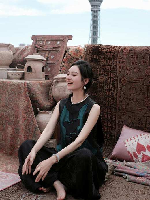 盛唐牡丹盛奢系列| 限量款| 高货-真丝重缎提花如意马甲(特殊商品不退不换) 商品图7