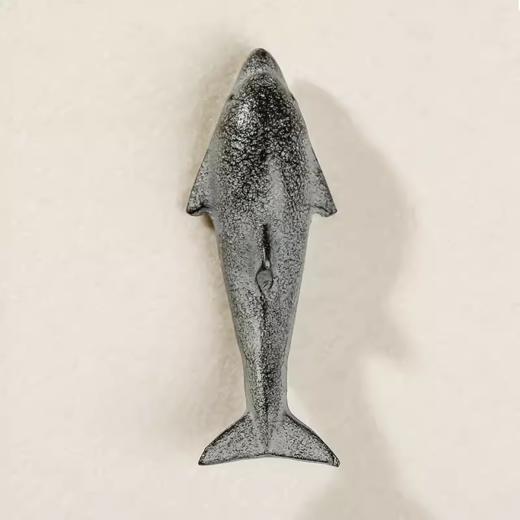 铸铁镇纸丨铜器铸铁海豚镇尺 镇纸笔置笔搁 文房四宝文镇 商品图3