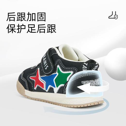 泰兰尼斯学步鞋男宝宝秋季新款童鞋网布透气机能鞋软底面包鞋女童 T01T4C5029 商品图3