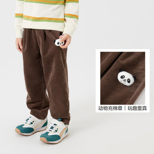 巴拉巴拉男童裤子儿童灯芯裤宝宝童装秋装小童女童长裤休闲裤 商品图3