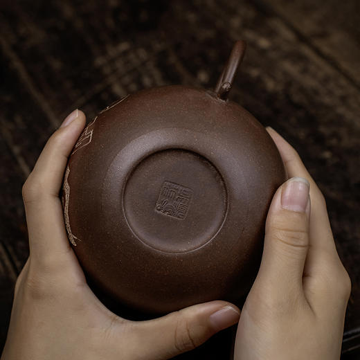 吴顺林 穿心平盖壶 宜兴紫砂原矿茶壶紫砂壶功夫茶泡茶壶茶具仿古 商品图4