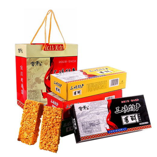 秭归县 三峡苕酥 4盒经典装 多口味208克*4（送手提袋） 商品图0