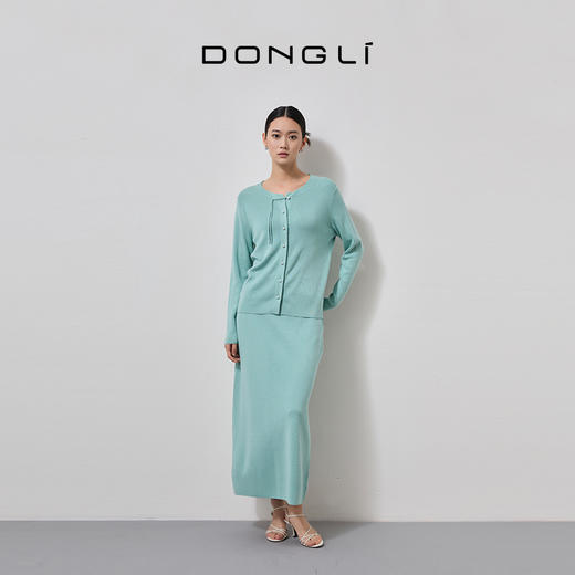 东黎 • 丝绒女士春夏新中式斜门襟圆领开衫 4342 商品图2