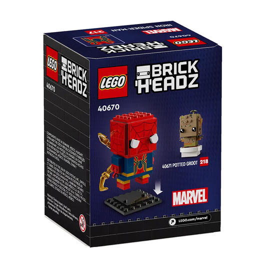 乐高积木L40670乐高方头仔系列钢铁蜘蛛侠 商品图5