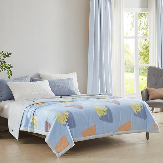 满百减十 | 阿思家被子系列 夏凉空调被/春秋大豆被 可机洗 柔软细腻 亲肤透气 商品图12