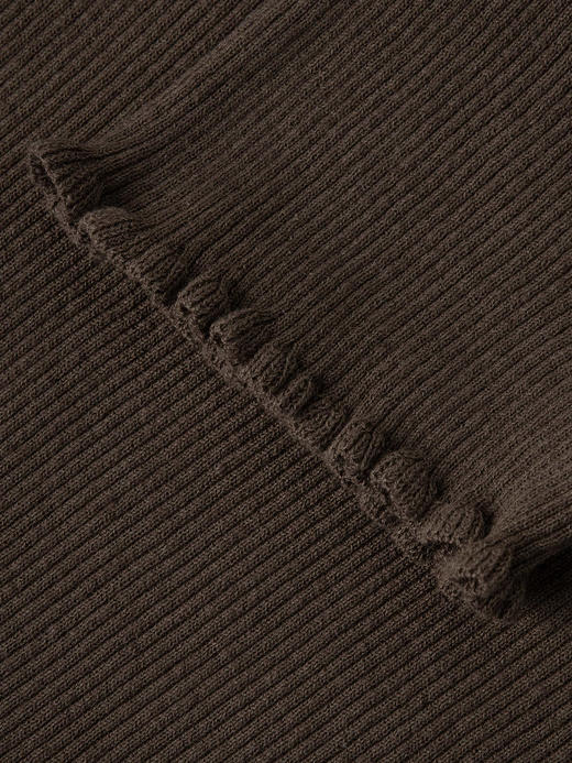 COCO ZONE 夏季显瘦U领针织衫简约别致短袖上衣CC1B1235 商品图4