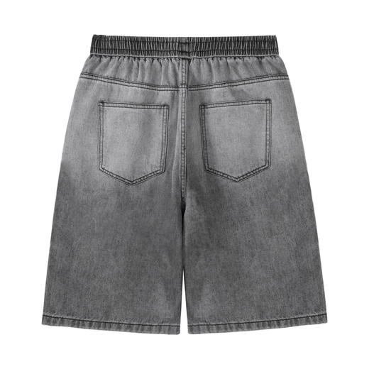 【新品上新】HX 夏季水洗牛仔五分裤宽松版型C207420007101短裤 商品图1