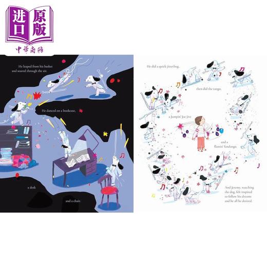 【中商原版】月球上跳舞的狗 Ashling Lindsay The Dog Who Danced on the Moon 英文原版 儿童绘本 动物故事图画书 进口图书 商品图1