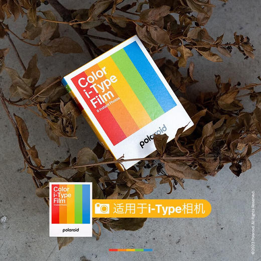 宝丽来Polaroid拍立得相纸i-Type彩色胶片 复古一次成像相纸 适用NOW/NOW+/I-2/Lab机型 彩框【混色边框】 商品图2