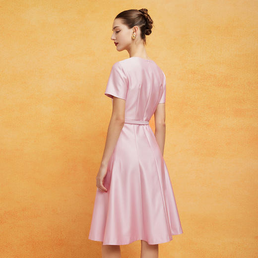 PF8C7斯尔丽24新款OL优雅端庄款收腰A摆赫本风显瘦减龄连衣裙 商品图1