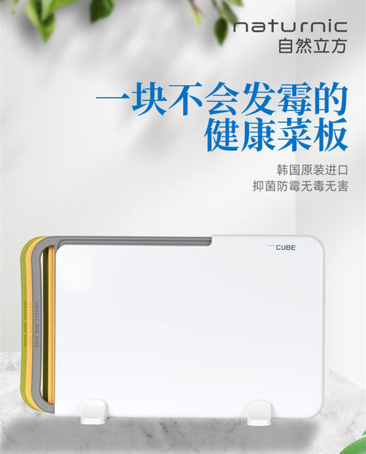 韩国 NATURNIC  PE家用分类防滑菜板整套 生熟分开/抑菌安全卫生 商品图1
