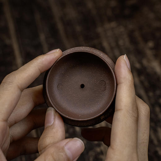 吴顺林 穿心平盖壶 宜兴紫砂原矿茶壶紫砂壶功夫茶泡茶壶茶具仿古 商品图6