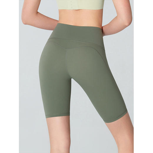 【限时秒】YOGACODE【火树银花系列】2024 高强度紧身运动短裤复合高腰收腹瑜伽裤五分裤DSS778 商品图3