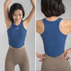 【冰感螺纹】一体杯胸垫运动背心 下摆小圆弧显瘦显腰细 冰感透气吸汗工字背心 商品缩略图6