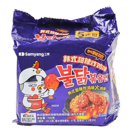 三养韩式甜辣炸鸡辣鸡肉味拌面700g 商品图1