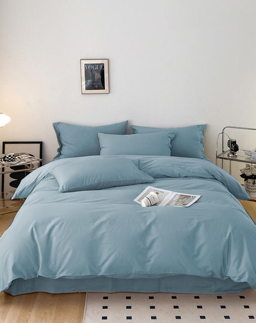 【维科家纺】全棉素色三/四件套-纽扣款 商品图5