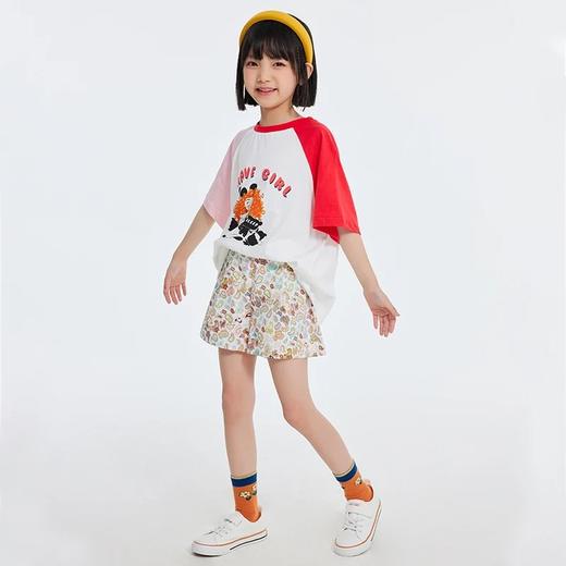 龙之涵短裤裙 纯棉 女童半身裙夏天洋气儿童防走光裙裤夏季宝宝短裙子 商品图9