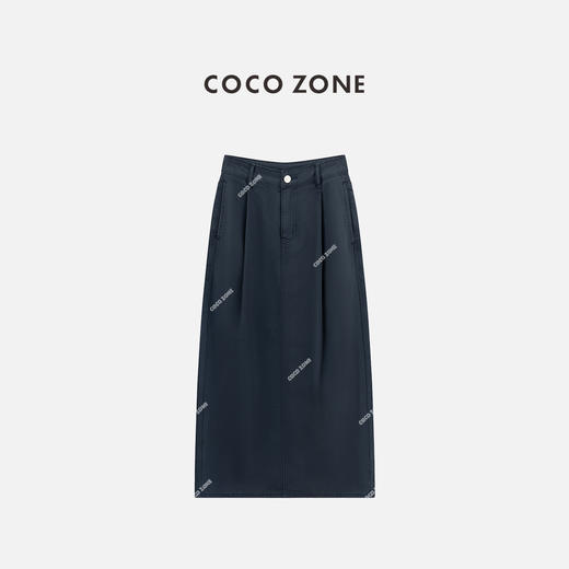 COCO ZONE "日系腔调“100棉高级感半身裙百搭休闲A字裙CC1B1351 商品图0