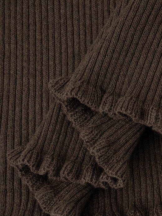 COCO ZONE 夏季显瘦U领针织衫简约别致短袖上衣CC1B1235 商品图6